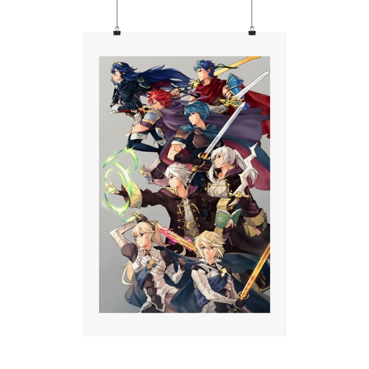 Fire Emblem Awakening Poster,All Characters,Fire Emblem Cipher,Posters Wall Art For Living Room Decor Aesthetic Vintage Posters & Prints House Decor Indie Room Decor Unframed 12x18 inches